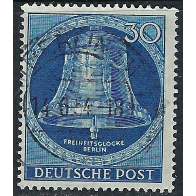 Germany Berlin 9N97 Used 1953 Freedom Bell (ak4083)