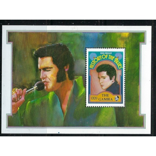 Gambia 1191 MNH 1992 Elvis Presley S/S (fe4231)