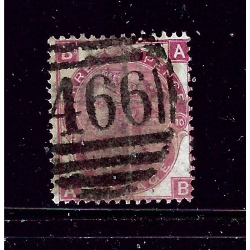 Great Britain 49 Used Plate #10 1867 issue 2019