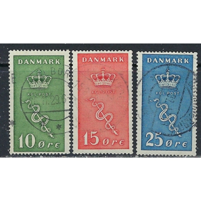 Denmark B3-5 Used 1929 set (ak5516)