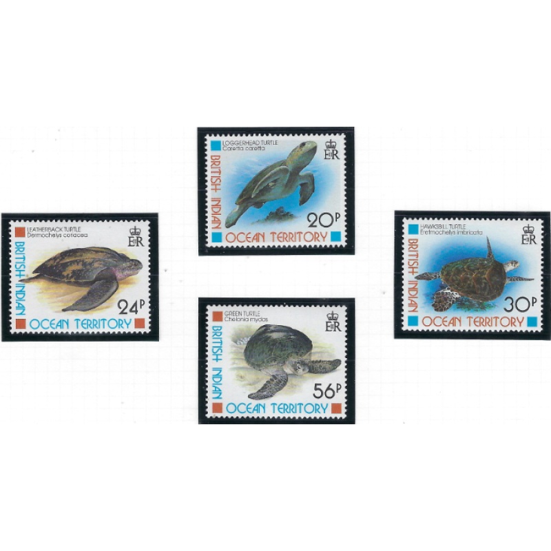 British Indian Ocean Terr 181-84 MNH 1996 Turtles (ak6372)