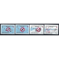 British Virgin Is 613-16 MNH 1988 Red Cross (ak1843)