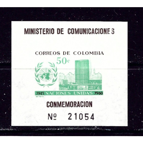 Colombia 725 MNH 1960 United Nations