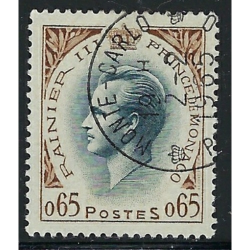Monaco 465 Used 1957 issue (ak1966)
