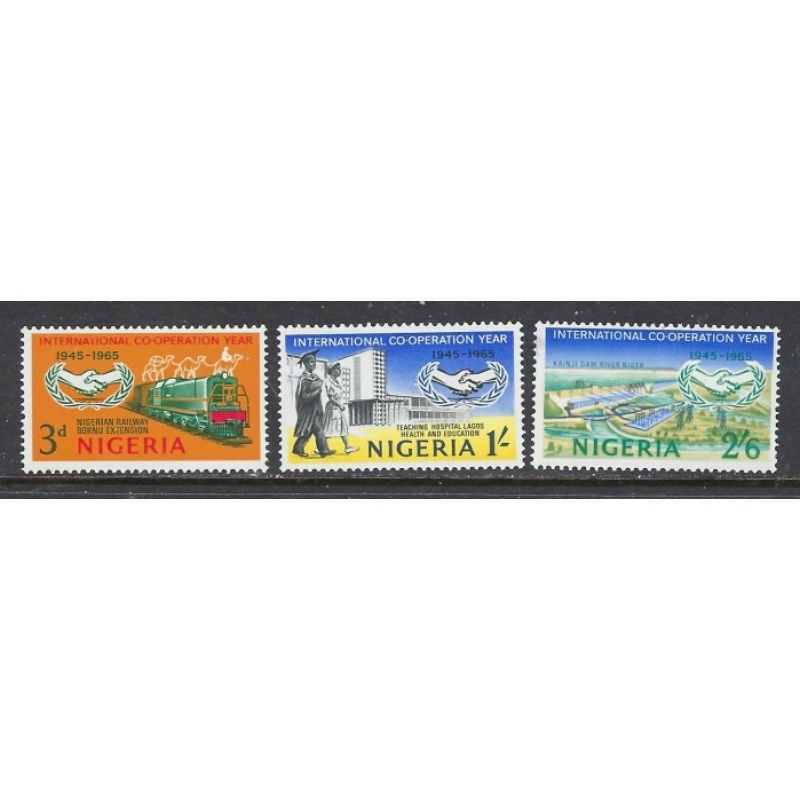 Nigeria 178-80 MNH 1965 International Cooperation Year (ap8244)