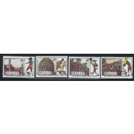 Gambia 871-74 1989 World Cup Soccer (fe1605)