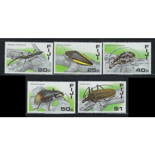 Fiji 574-78 MNH 1987 Insects (an6056)