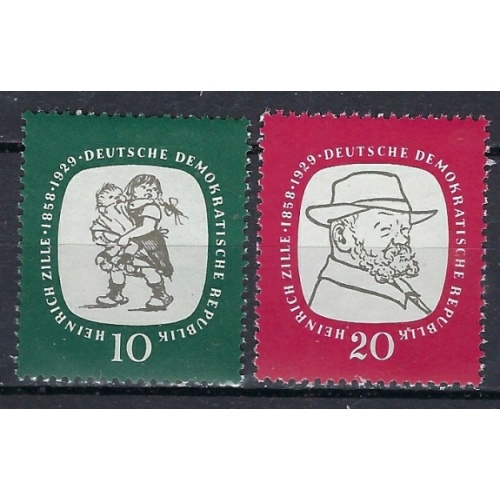 Germany DDR 381-82 MNH 1958 set (ak1714)