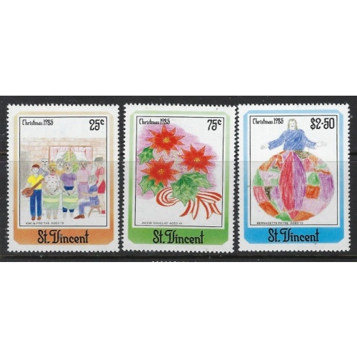 St Vincent 903-05 MNH 1985 Christmas (fe3110)