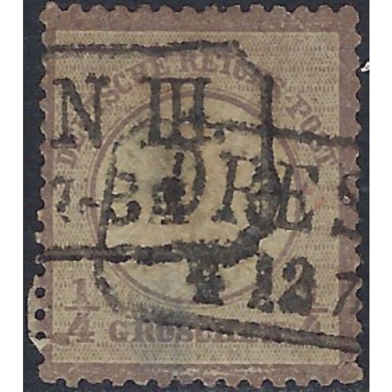 Germany 14 Used 1872 issue; light bend; what appears to be two small thins; m...