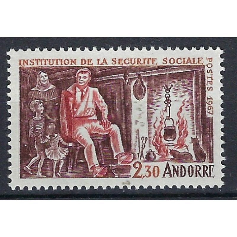 French Andorra 177 MNH 1967 issue (an9748)