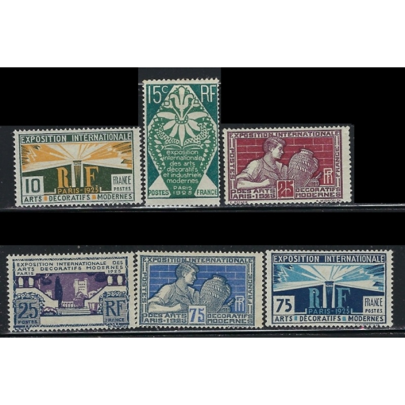 France 220-25 MH 1924-25 set  (an6806)
