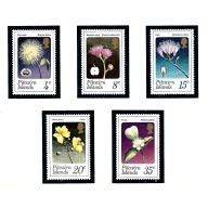 Pitcairn Is 130-34 MNH 1973 Flowers