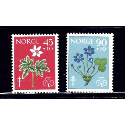 Norway B62-63 MNH 1960 Flowers (ap1441)
