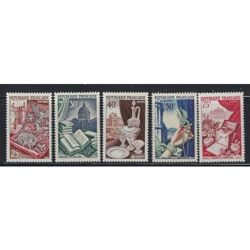 France 711-15 MLH 1954 set (fe5015)