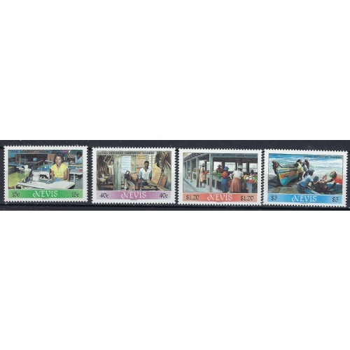Nevis 494-97 MNH 1986 Local Industry (ak1063)