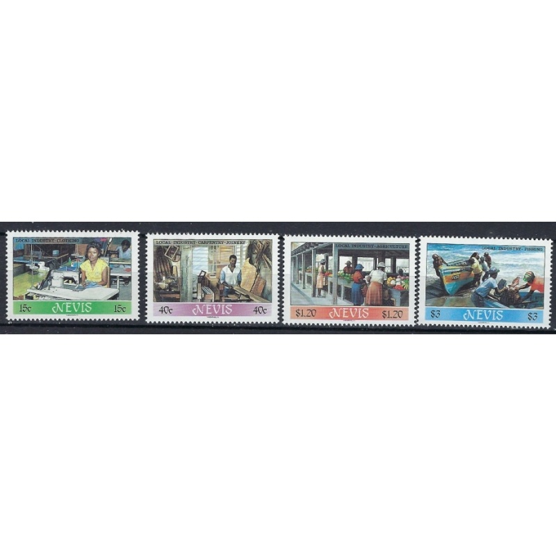 Nevis 494-97 MNH 1986 Local Industry (ak1063)