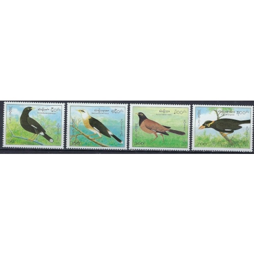 Laos 1213-16 MNH 1995 Birds (ak2776)