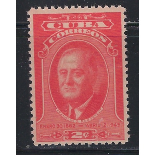 Cuba 406 MNH 1947 Franklin D Roosevelt (fe4824)