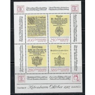 Denmark 772 MNH 1985 souvenir sheet (an4266)