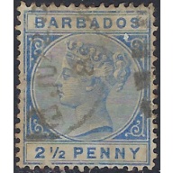 Barbados 62 Used 1882 issue (ak6281)
