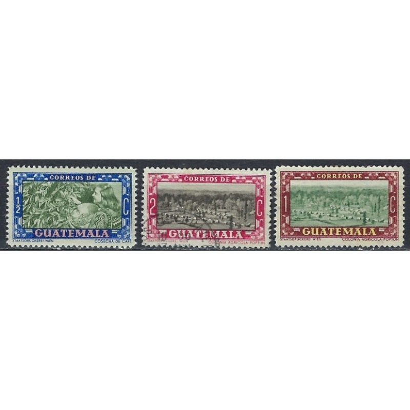 Guatemala 330-32 H and Used 1950 issues (ak3065)