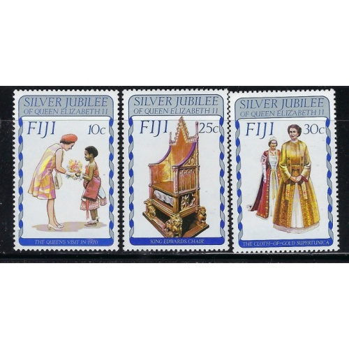 Fiji 371-73 MNH 1977 QEII Silver Jubilee (fe2023)