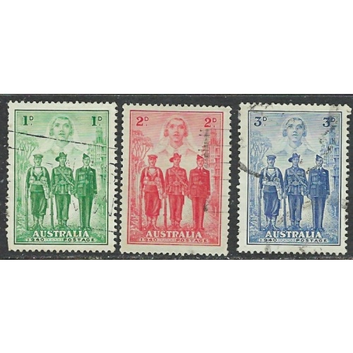 Australia 184-86 Used 1940 Part set (ap8227)