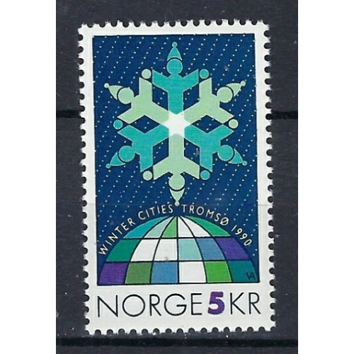 Norway 954 MNH 1990 Winter Events (ak1275)