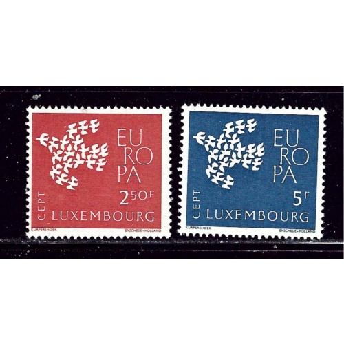 Luxemburg 382-83 MNH 1961 Europa