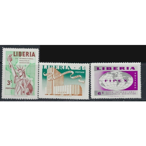 Liberia 355-57 MNH 1956 set without airmails (ak4237)