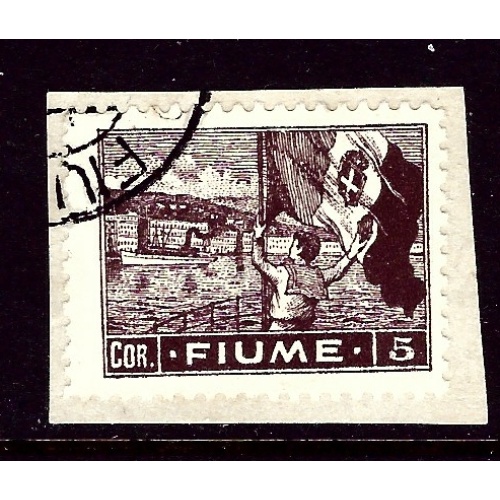 Fiume 42 Used on paper 1919 issue    (ap3372)