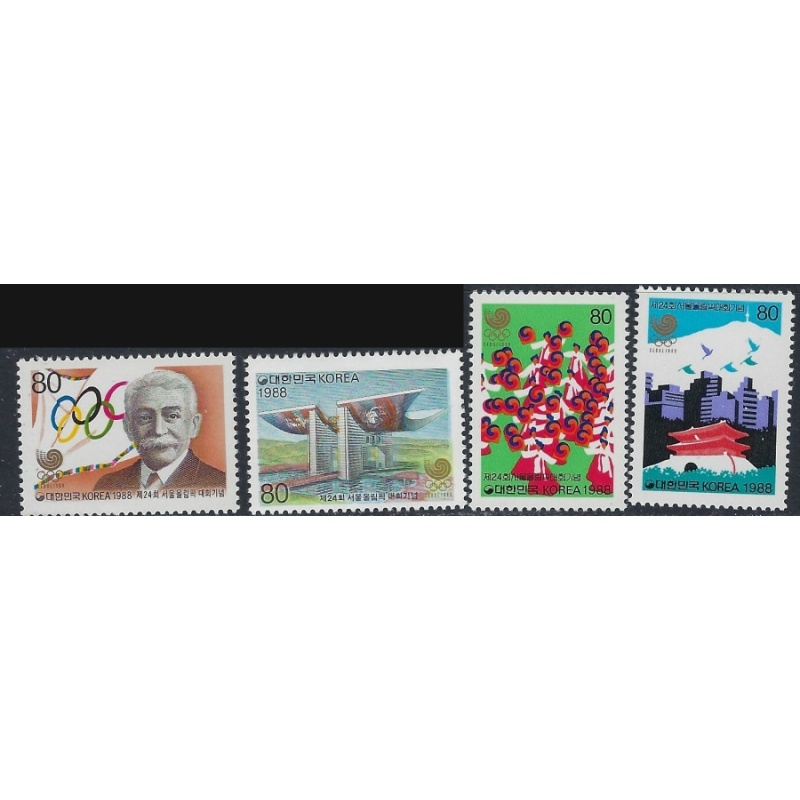 South Korea 1511-14 MNH 1988 Olympics (ak4512)