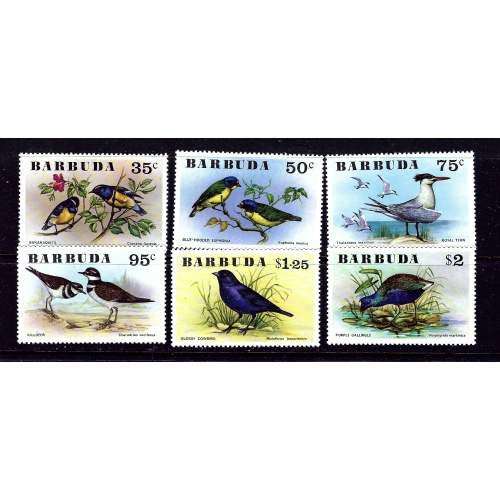 Barbuda 238-43 MNH 1976 Birds