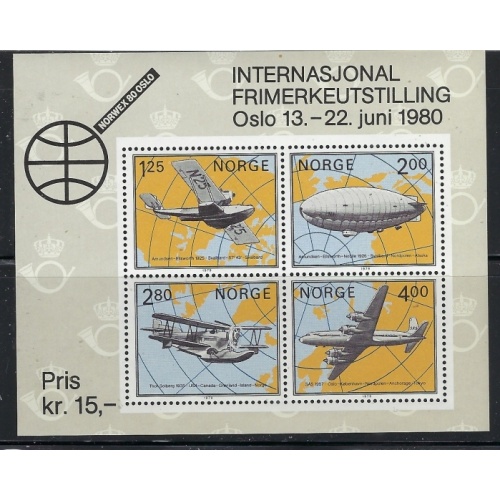 Norway 753 MNH 1970 Aviation (ap9197)