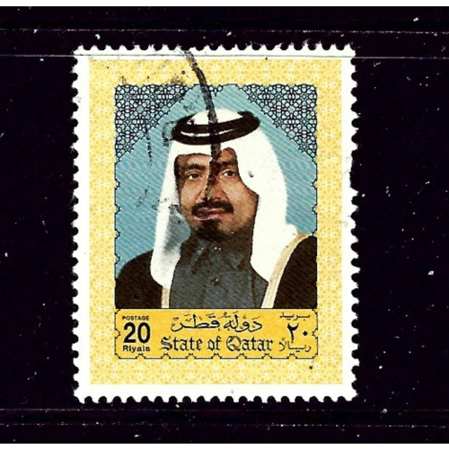 Qatar 803 Used 1992 issue  couple short perfs