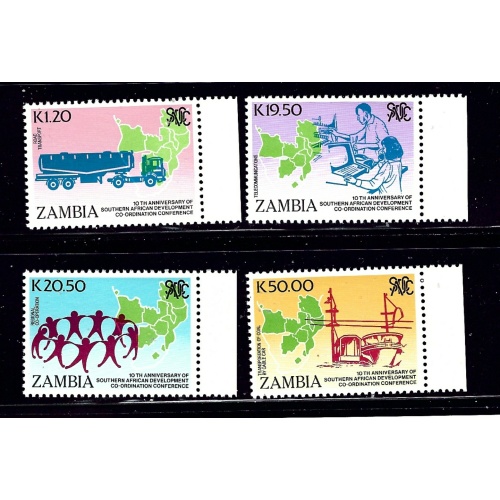 Zambia 511-14 MNH 1990 SADCC    (ap1084)