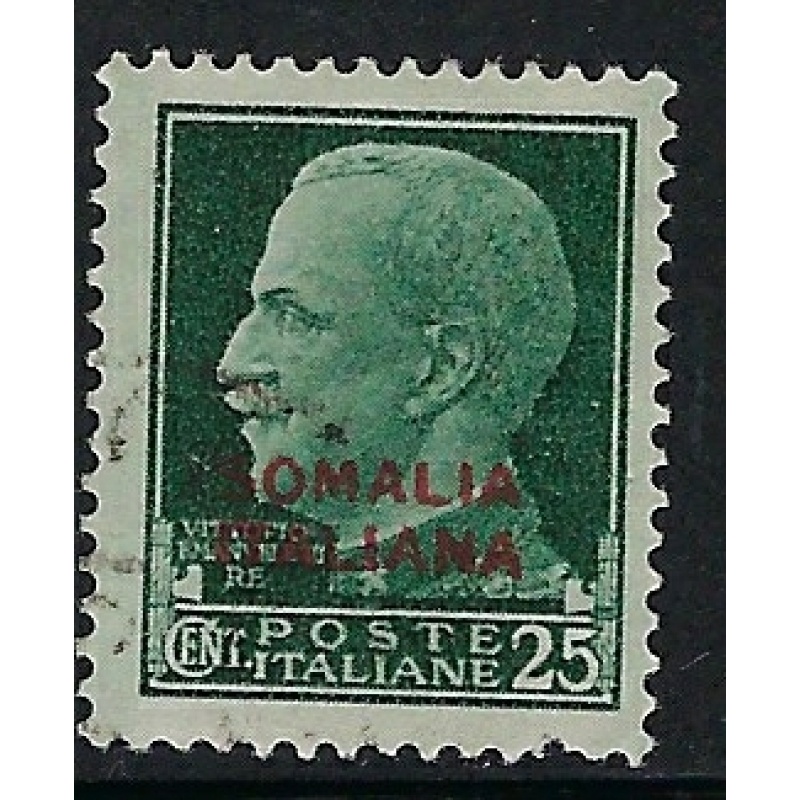 Somalia 136 Used 1931 overprint; pulled perf (an1594)