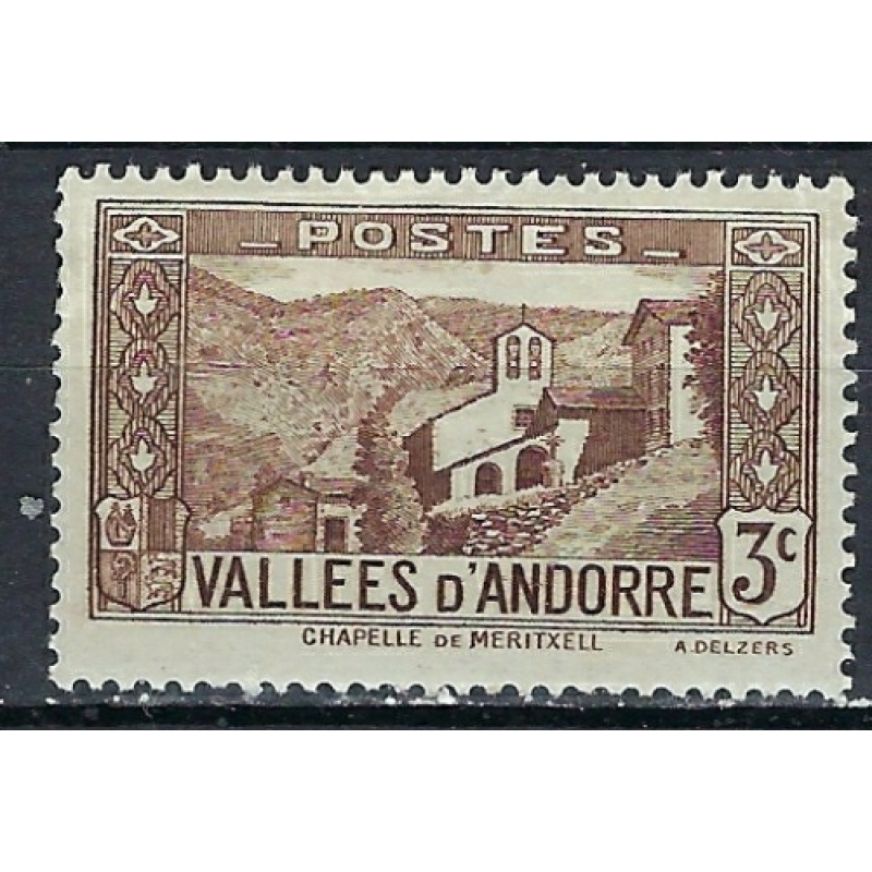 French Andorra 25 MH 1932 issue (ak2798)