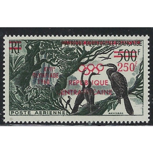 Central Africa C4 MNH 1960 overprint (fe9087)