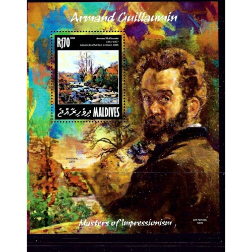 Maldives 3138 MNH 2014 Paintings souvenir sheet