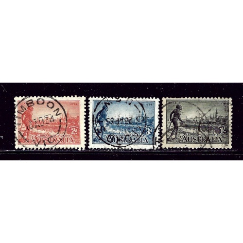 Australia 142-44 Used 1934 set   #2