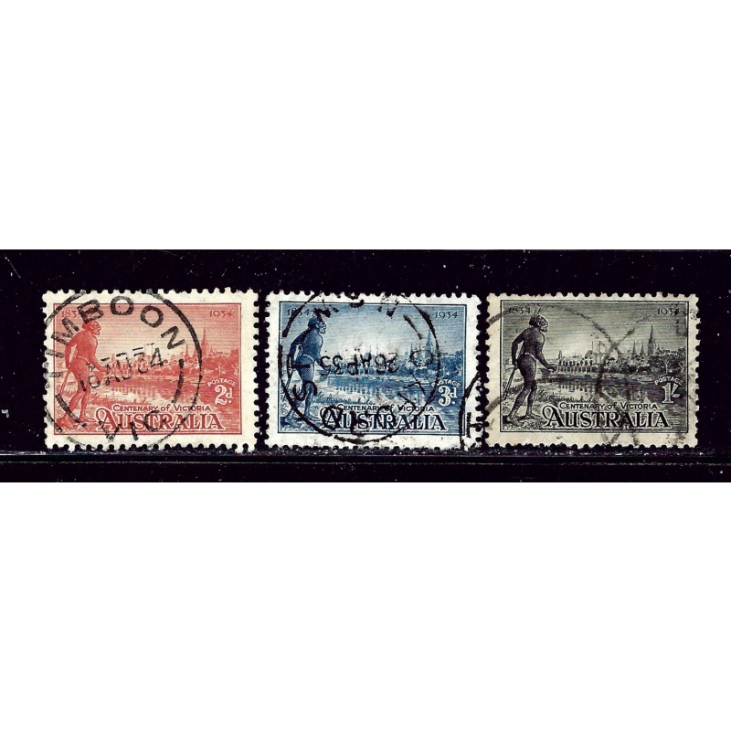 Australia 142-44 Used 1934 set   #2
