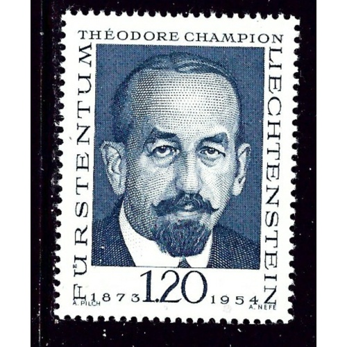 Liechtenstein 457 MH 1968 Theodore Champion