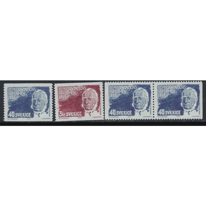 Sweden 701-03 MNH 1966 set (ak4457)