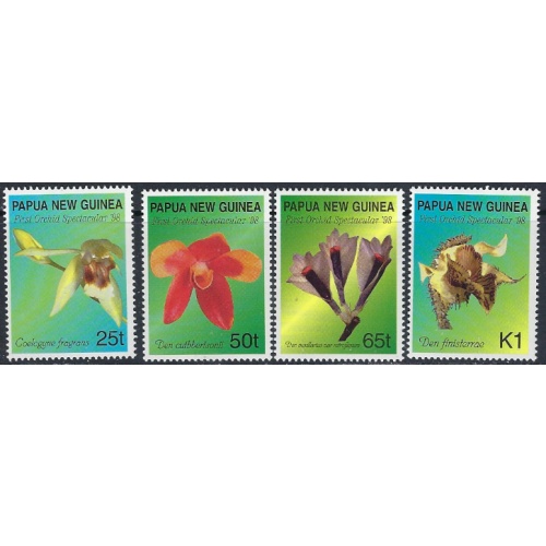 Papua New Guinea 944-47 MNH 1998 Orchids (ak6683)