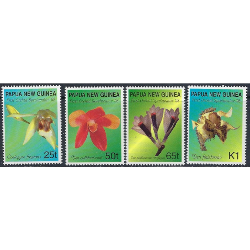 Papua New Guinea 944-47 MNH 1998 Orchids (ak6683)
