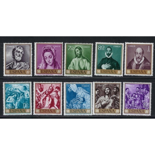 Spain 973-82 MNH 1961 set (an5556)