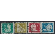 Germany DDR B17-20 Used 1950 set; rounded corner on B20 (ak3548)