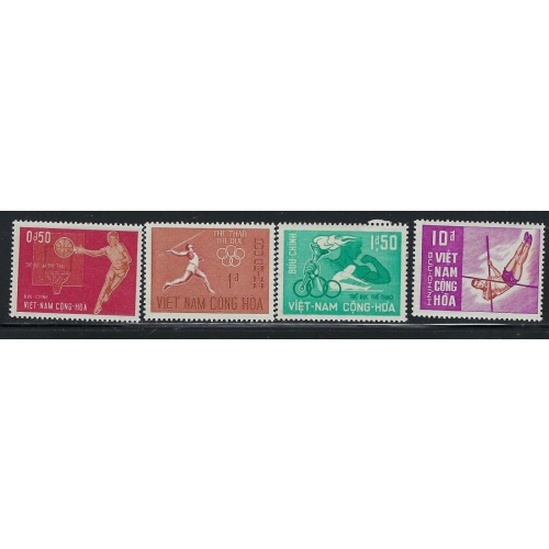 South Vietnam 272-75 MNH 1965 Sports (ap9887)
